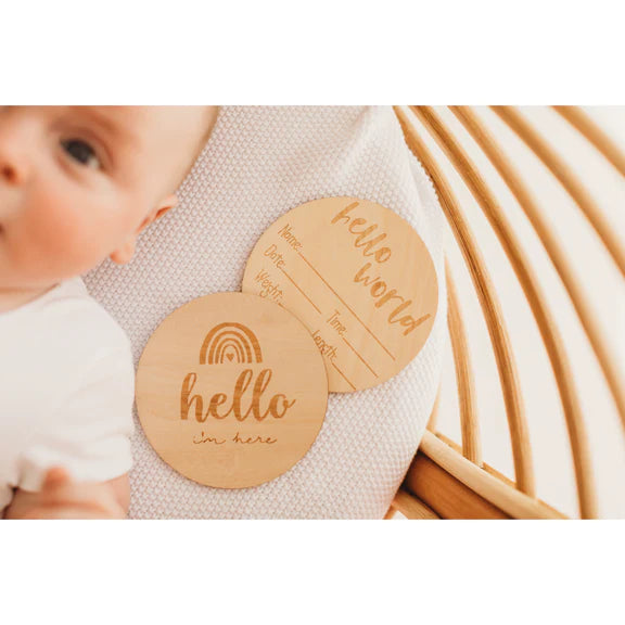 Birth Announcement Plaque - Luca and Co Collective