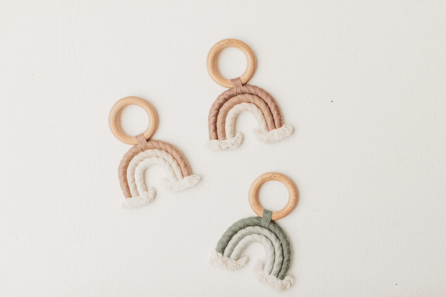 Woven Rainbow Teether - Luca and Co Collective