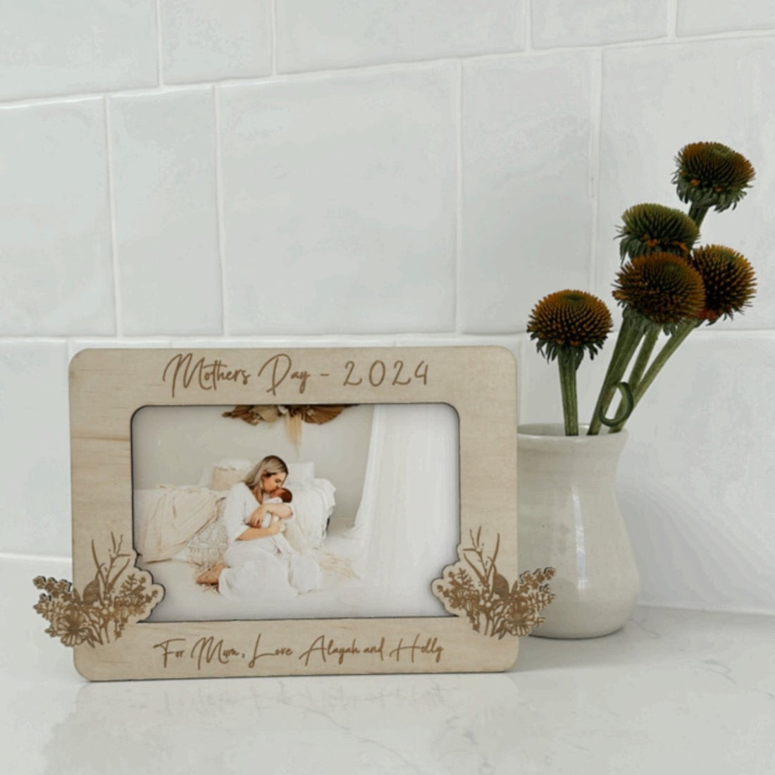 Wildflower Personalised Photo Frame (Mothers Day)