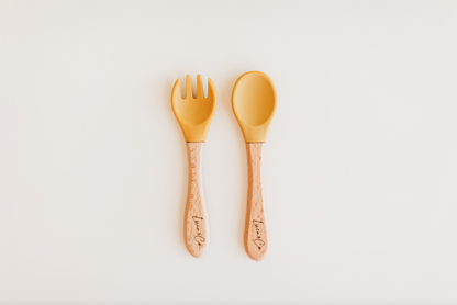 Spoon + Fork Set- MUSTARD
