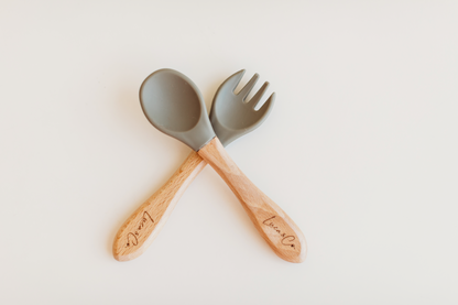 Spoon + Fork Set- GREY